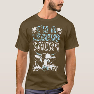 T-shirt Je suis Une Légende Vache Laitière Whisperer Vache