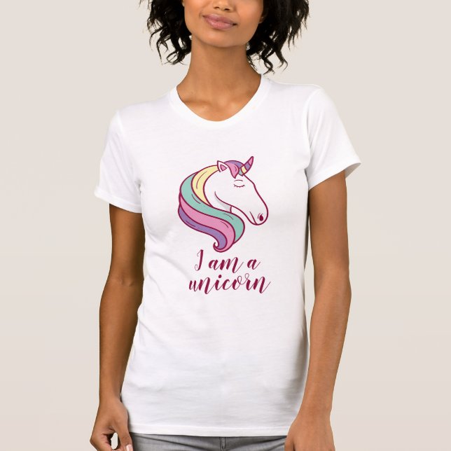 T-shirt Je suis une licorne (Devant)