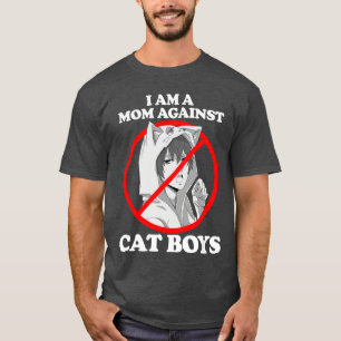 T-shirt Je suis une maman contre les garçons chats cadeau
