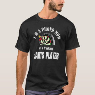 T-shirt Je suis une maman fière Dartboard Dartsport Darts 