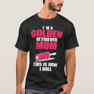 T-shirt Je suis une maman Golden Retriever Mère Chien Doré