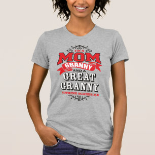 T-shirt Je suis une maman, mamie et grande mamie