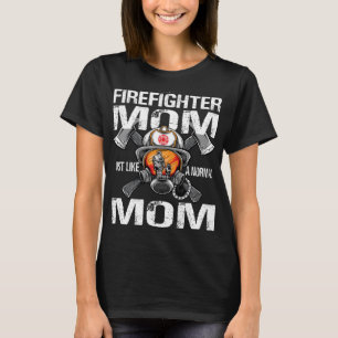 T-shirt Je suis une maman pompière comme une maman normale