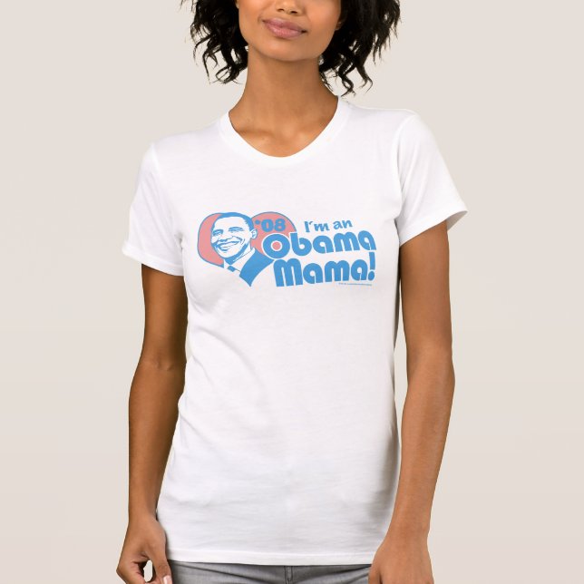 T-shirt Je suis une maman Shirt d'Obama (Devant)