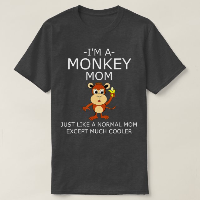 T-shirt Je suis une maman singe (Design devant)