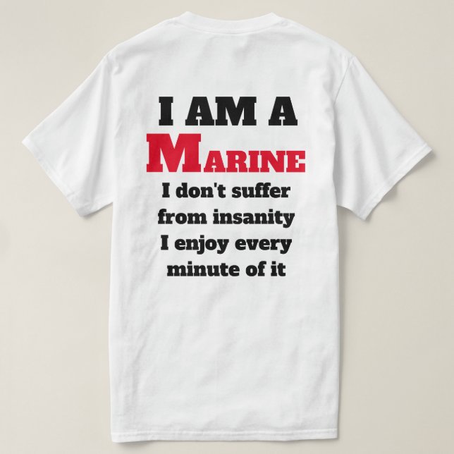 T-SHIRT JE SUIS UNE MARINE (Design dos)