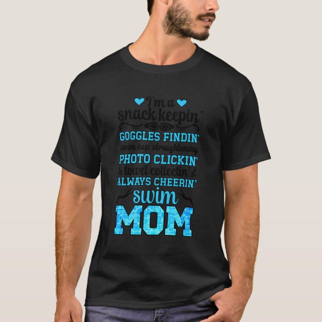 T-shirt Je Suis Une Mère De Bain D'Une Mère De Baignade Mè (Devant)