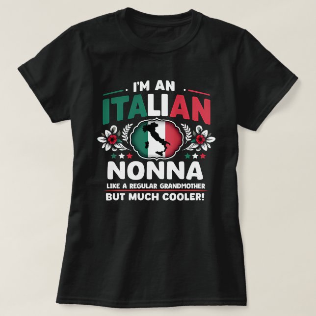 T-shirt Je suis une Nonna italienne (Design devant)