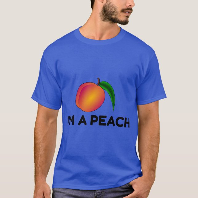 T-SHIRT JE SUIS UNE PEACH (Devant)