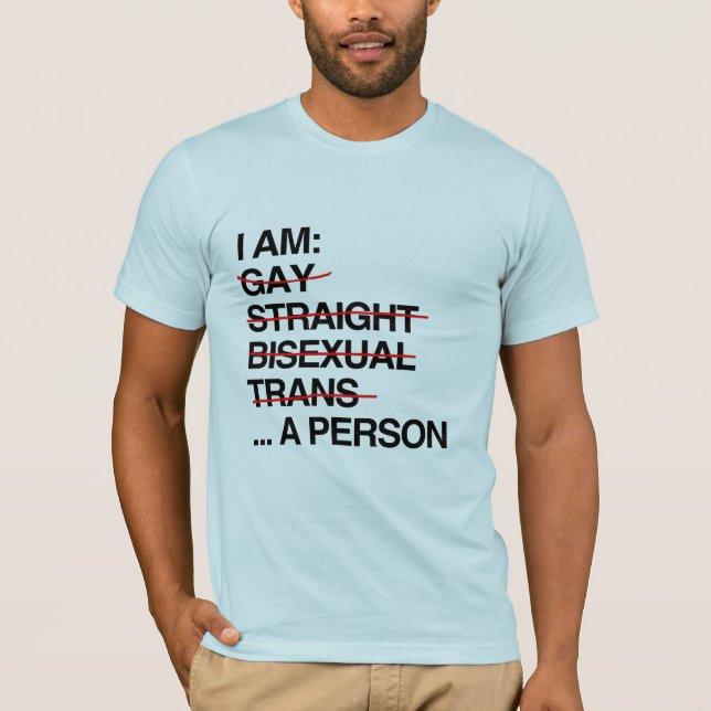 T-SHIRT JE SUIS UNE PERSONNE (Devant)