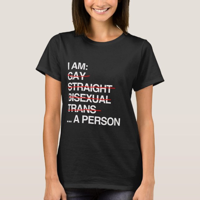 T-SHIRT JE SUIS UNE PERSONNE (Devant)