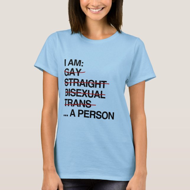 T-SHIRT JE SUIS UNE PERSONNE (Devant)