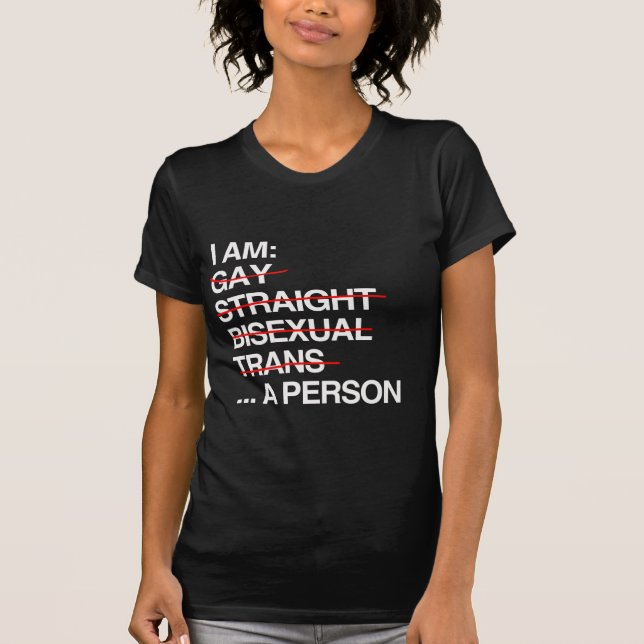 T-SHIRT JE SUIS UNE PERSONNE (Devant)