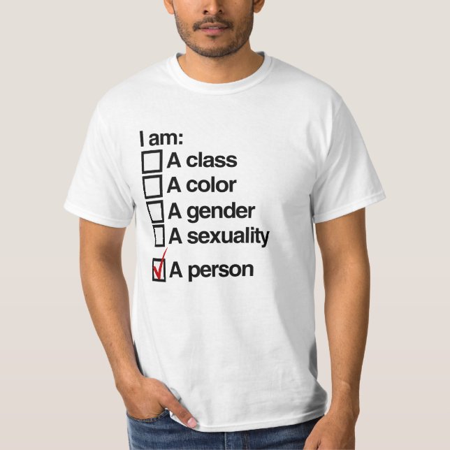 T-shirt Je suis une personne (Devant)