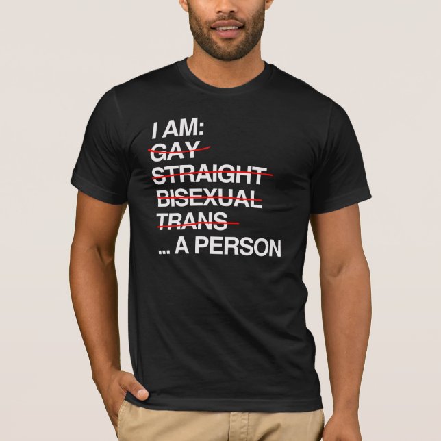 T-SHIRT JE SUIS UNE PERSONNE (Devant)