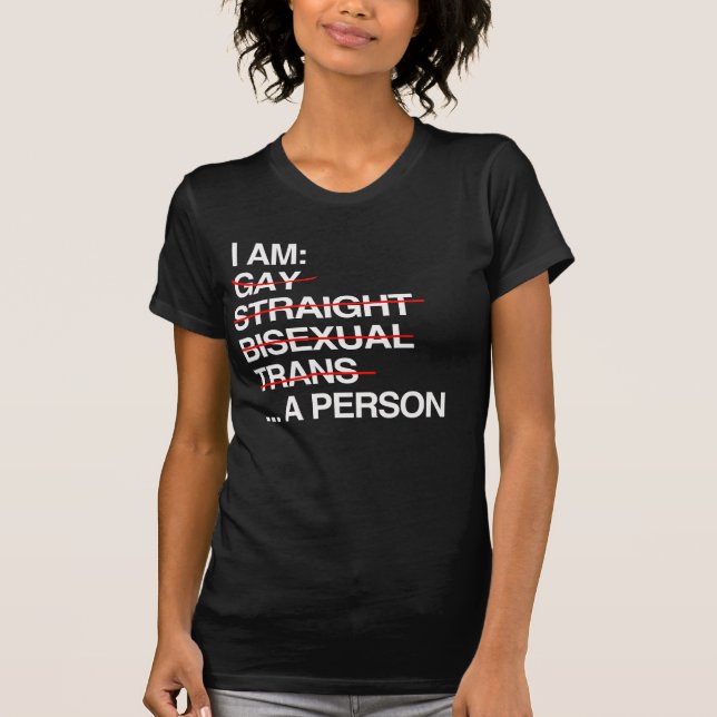 T-SHIRT JE SUIS UNE PERSONNE (Devant)