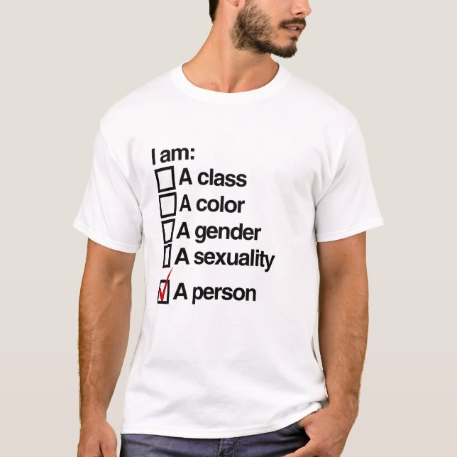 T-shirt Je suis une personne (classe) (Devant)