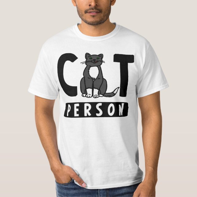 T-shirt Je suis une personne de chat (Devant)