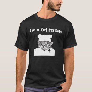 T-shirt Je Suis Une Personne De Chat Chef Cuisinier Foodie