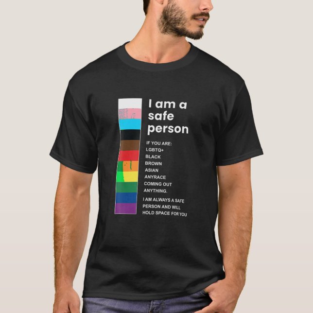 T-shirt Je Suis Une Personne Sûre Pour Shirt Funny LGBT Ga (Devant)