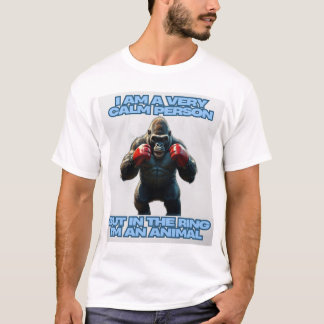 T-shirt Je suis une personne tranquille, mais dans la cein