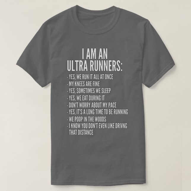 T-shirt Je suis une piste Ultra Runner et une piste Ultra  (Design devant)