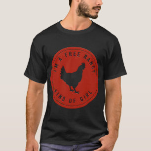 T-shirt Je Suis Une Plage Libre De Manger Sain Poulet Farm