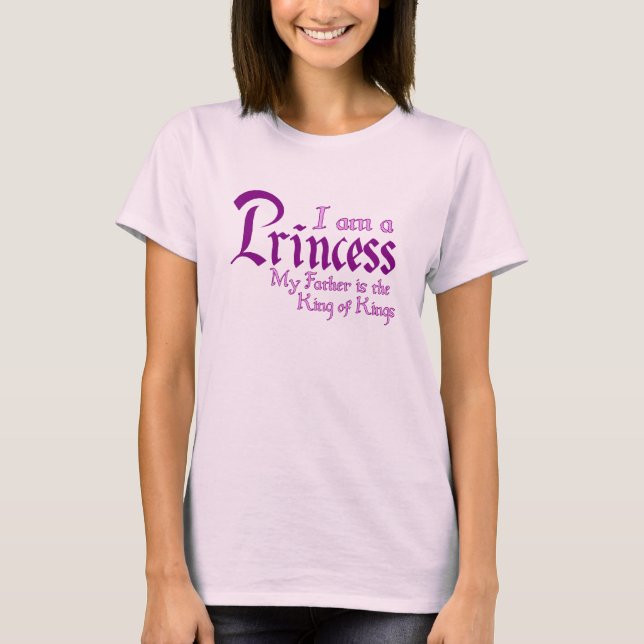 T-shirt Je suis une princesse King des rois (Devant)