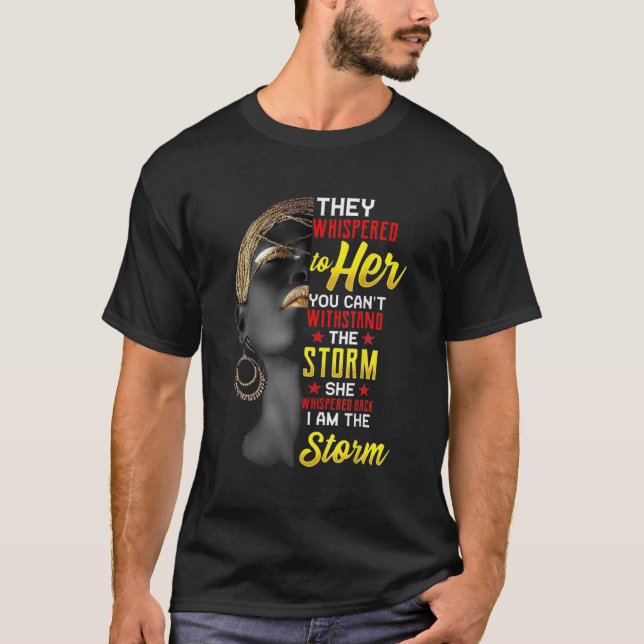 T-shirt Je Suis Une Reine Africaine Forte - Histoire Noire (Devant)