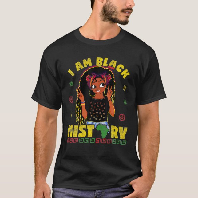 T-shirt Je Suis Une Reine Africaine Forte - Histoire Noire (Devant)