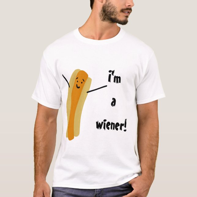 T-shirt Je suis une saucisse ! Pièce en t (Devant)