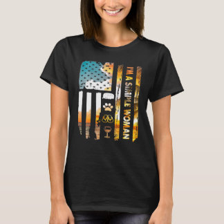 T-shirt Je Suis Une Simple Femme Camping Chien Flip Flops