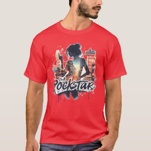 T-shirt Je suis une star du rock rap musique Lisa Yaowarat