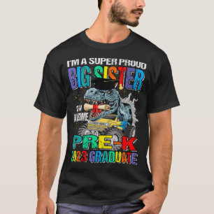 T-shirt Je suis une super fière grande soeur d'un superbe 