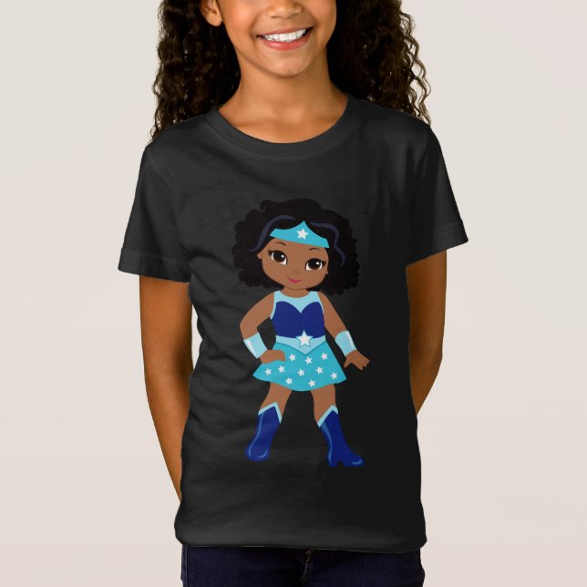 T-Shirt Je suis une super fille (Devant)