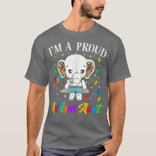 T-shirt Je suis une tante fière de l'autisme - Élément de
