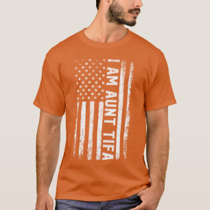 T-shirt Je suis une tante tifa drapeau USA tante tifa Anti