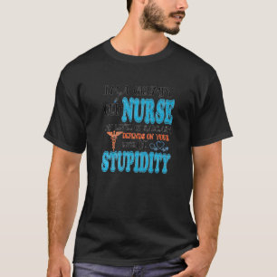 T-shirt Je suis une vieille infirmière grincheuse Mon nive