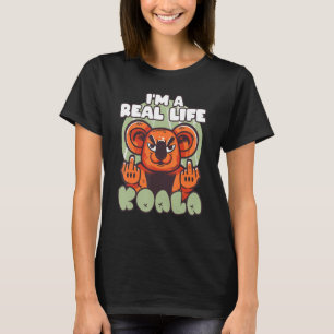 T-shirt Je suis une vraie vie Koala Herbivore Koala Bear