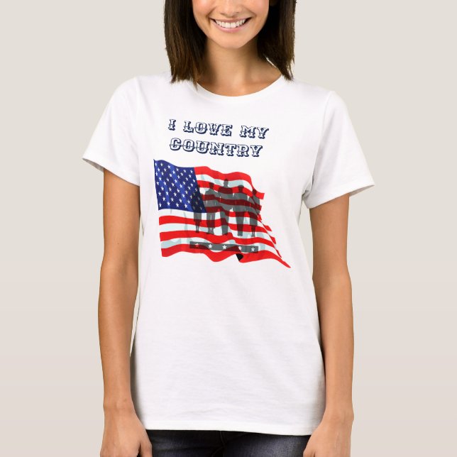 T-shirt Je Suis USA_ (Devant)
