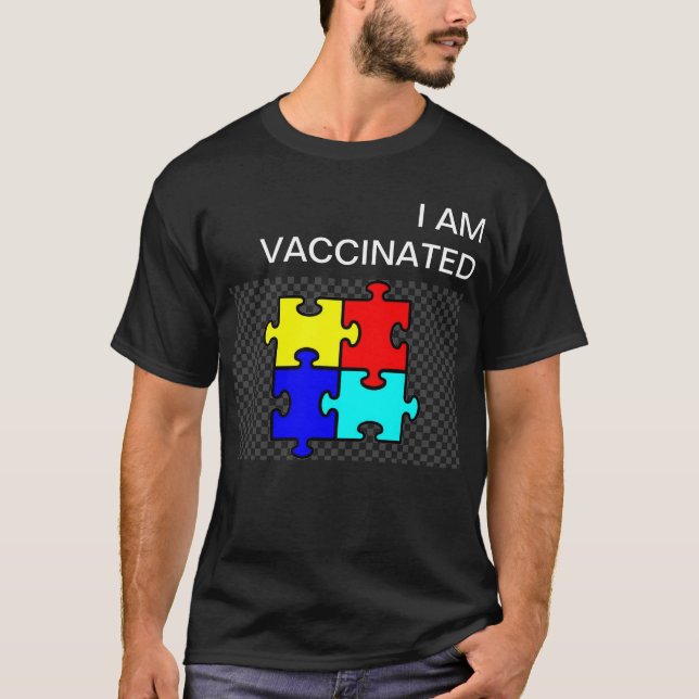 T-shirt Je Suis Vacciné !!! Chemise conforme CDC :)  (Devant)
