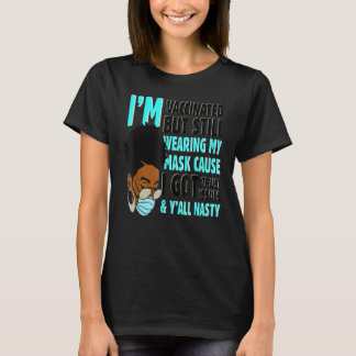 T-shirt Je suis vacciné mais je porte toujours mon masque