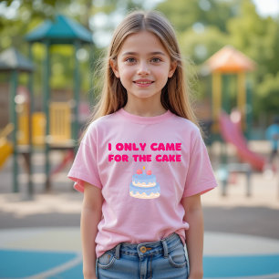 T-shirt Je Suis Venu Seulement Pour Le Gâteau Drôle Nourri