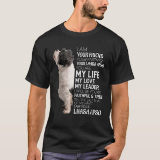 T-shirt Je Suis Votre Ami Votre Partenaire Votre Chien Lha
