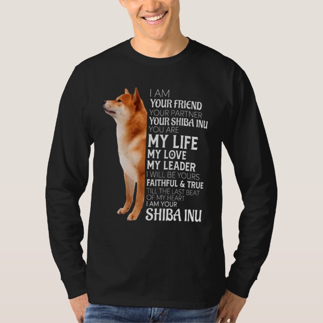 T-shirt Je suis votre ami votre partenaire votre chien Shi (Devant)