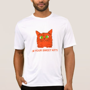 T-shirt Je suis votre douce minette - Chat rouge par l'art