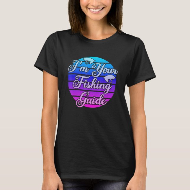 T-shirt Je suis votre guide de pêche 1 (Devant)