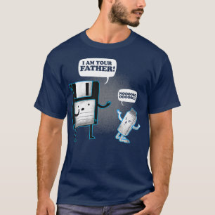 T-shirt Je suis votre père Disquette Disquette USB chemis