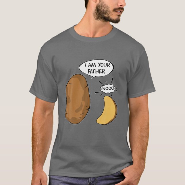 T-shirt Je suis votre père Pomme de terre Cadeau Papa Papa (Devant)