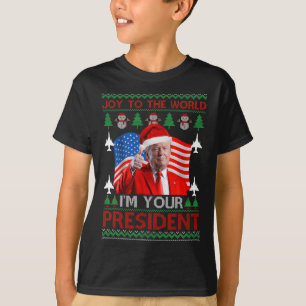 T-shirt Je suis votre président 47e Trump 2024 Noël laid